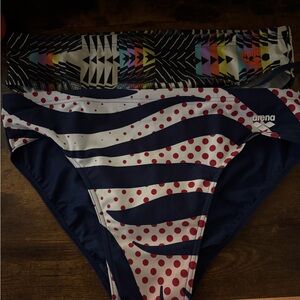 2 Arena swim briefs used one time size 40